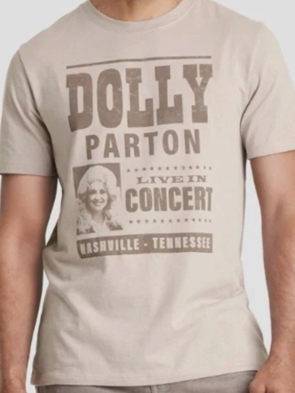 NWT Dolly Parton Live in Concert Nashville T-Shirt Licensed Merchandise Unisex L